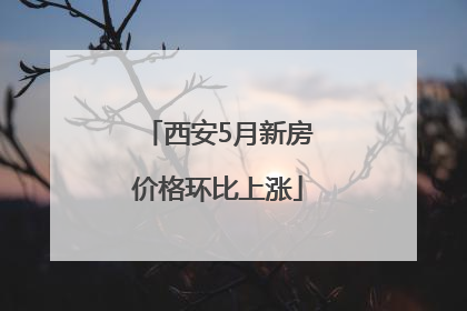 西安5月新房价格环比上涨