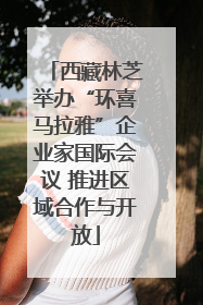 西藏林芝举办“环喜马拉雅”企业家国际会议 推进区域合作与开放