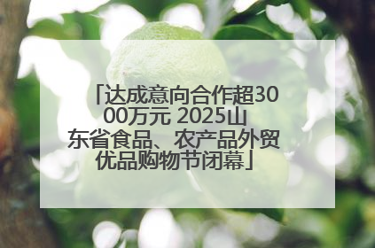 达成意向合作超3000万元 2025山东省食品、农产品外贸优品购物节闭幕