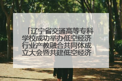 辽宁省交通高等专科学校成功举办低空经济行业产教融合共同体成立大会暨共建低空经济产教融合新生态论坛