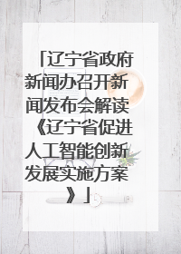 辽宁省政府新闻办召开新闻发布会解读《辽宁省促进人工智能创新发展实施方案》