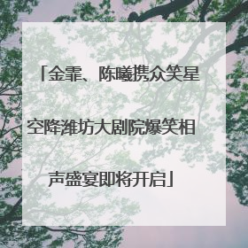 金霏、陈曦携众笑星空降潍坊大剧院爆笑相声盛宴即将开启