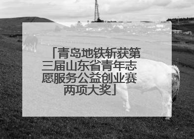 青岛地铁斩获第三届山东省青年志愿服务公益创业赛两项大奖
