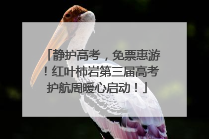 静护高考，免票惠游！红叶柿岩第三届高考护航周暖心启动！