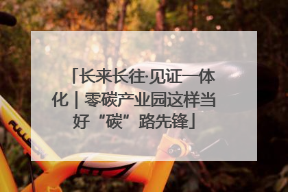 长来长往·见证一体化｜零碳产业园这样当好“碳”路先锋