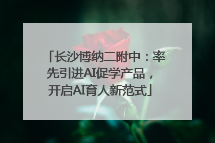 长沙博纳二附中：率先引进AI促学产品，开启AI育人新范式