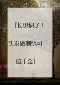 长见识了！头发做刺绣可值千金