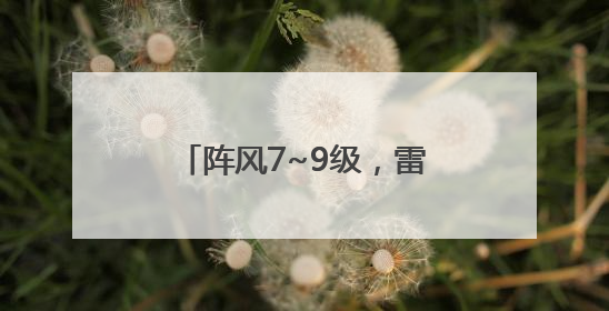 阵风7~9级，雷雨马上到！济南发布雷雨大风黄色预警
