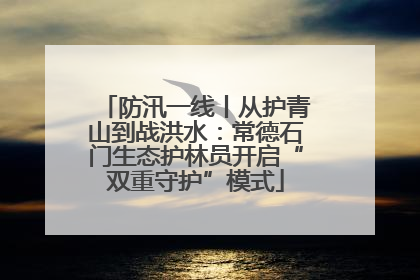 防汛一线丨从护青山到战洪水：常德石门生态护林员开启“双重守护”模式