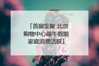首展集聚 北京购物中心端午假期家庭消费活跃