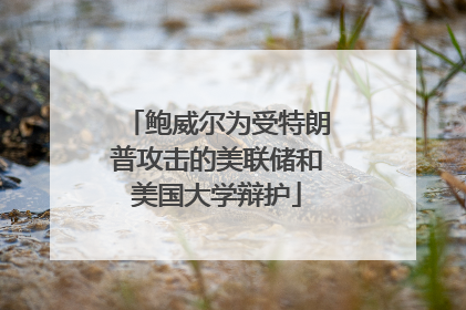 鲍威尔为受特朗普攻击的美联储和美国大学辩护