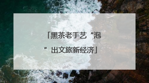 黑茶老手艺“泡”出文旅新经济