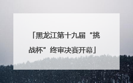 黑龙江第十九届“挑战杯”终审决赛开幕