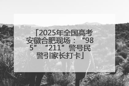 2025年全国高考安徽合肥现场：“985”“211”警号民警引家长打卡