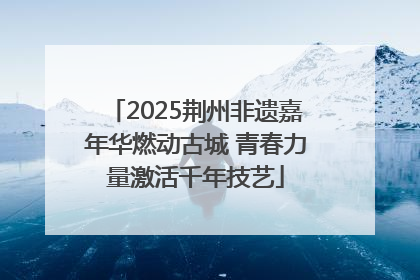 2025荆州非遗嘉年华燃动古城 青春力量激活千年技艺