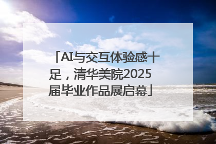 AI与交互体验感十足，清华美院2025届毕业作品展启幕