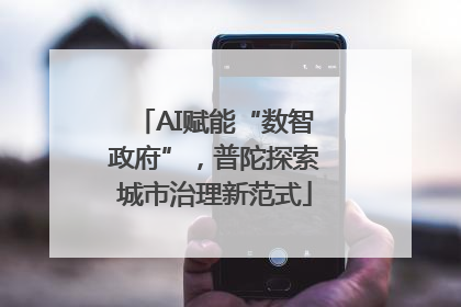 AI赋能“数智政府”，普陀探索城市治理新范式
