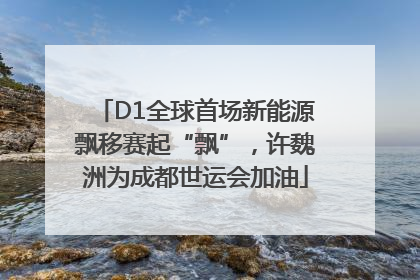 D1全球首场新能源飘移赛起“飘”，许魏洲为成都世运会加油